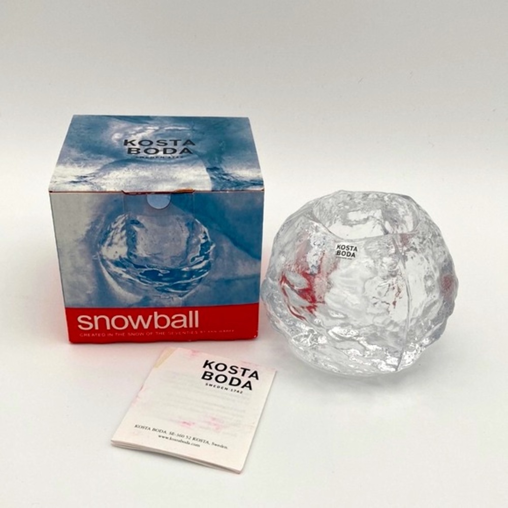 Kosta Boda Snowball Votive Holder